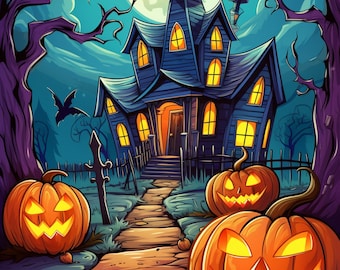 Haunted house halloween