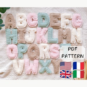 Crochet Uppercase Letters Pattern | Soft Plush Letters | Crochet Alphabet Pattern | Crochet Name Pattern | Amigurumi Letters Tutorial