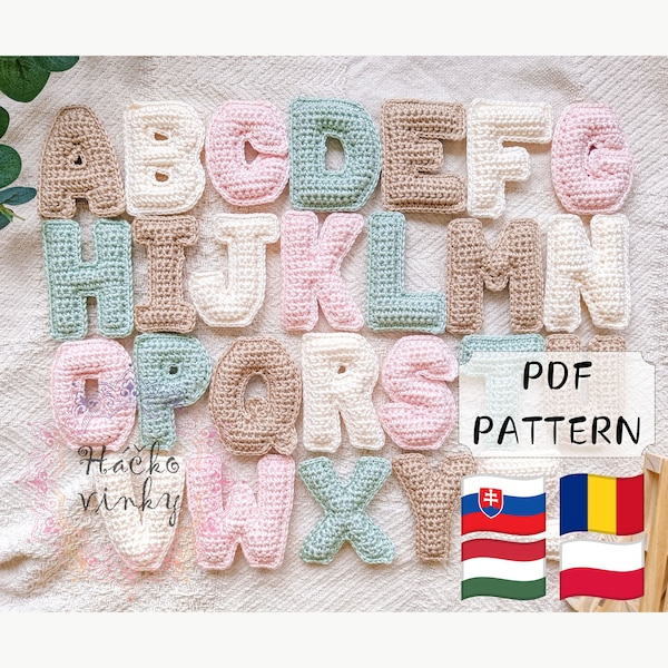 Crochet Uppercase Letters Pattern | Soft Plush Letters | Crochet Alphabet Pattern | Crochet Name Pattern | Amigurumi Letters Tutorial