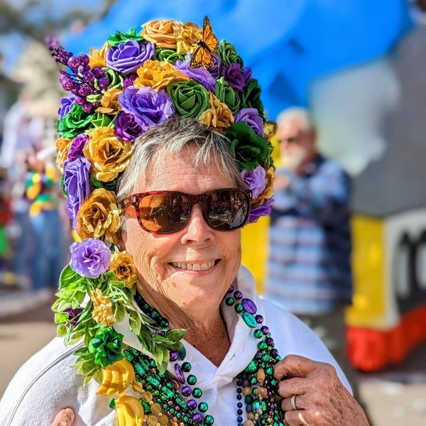 Custom floral headpiece