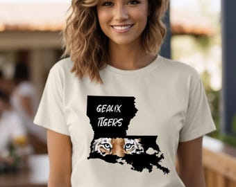 Geaux Tigers Louisiana Graphic Unisex Softstyle T-Shirt