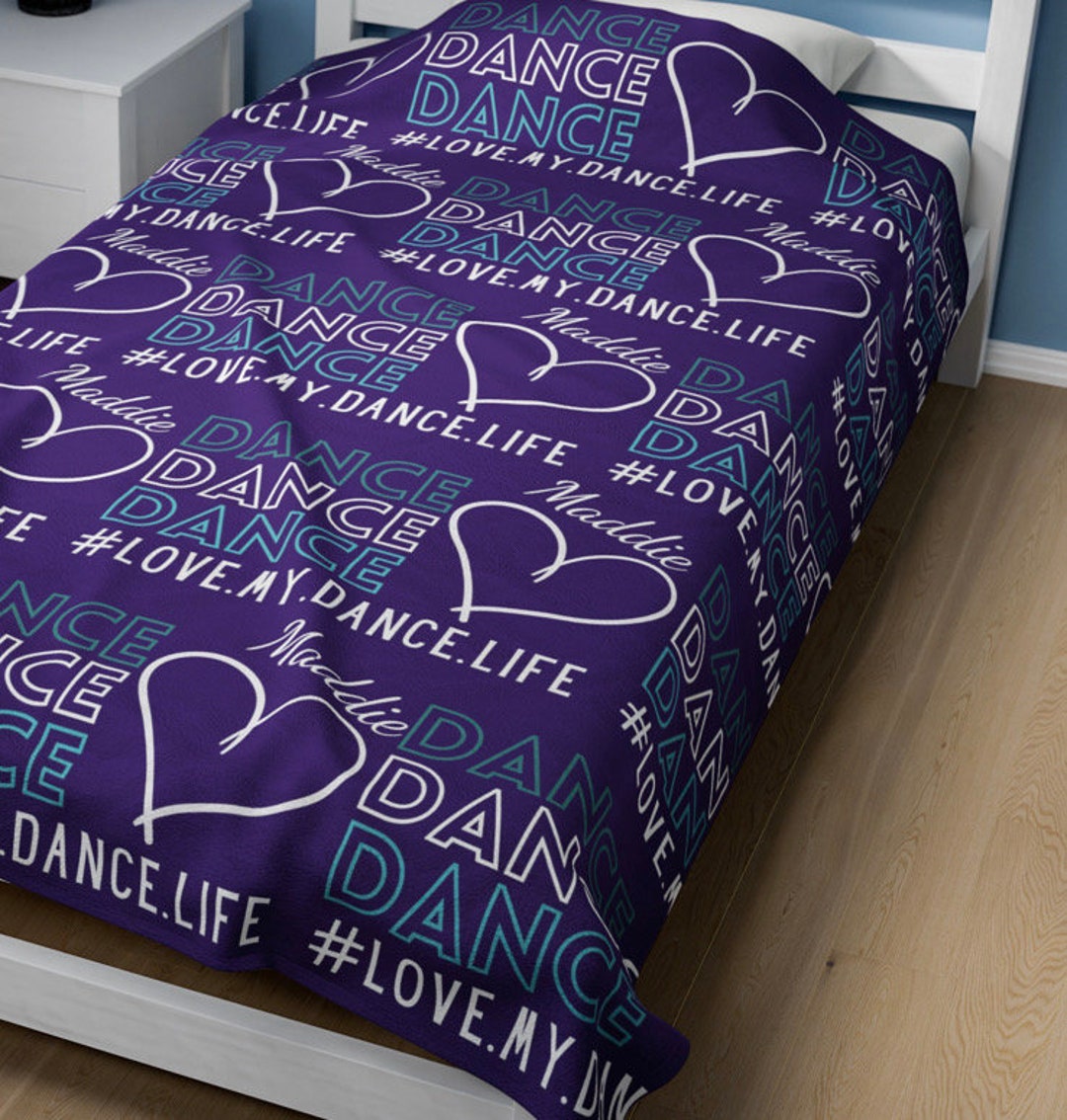 Dance Blanket, Plush Blanket dancer Gift Perfect for