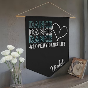 Dance competition pin display banner for dancer award pins| love dance