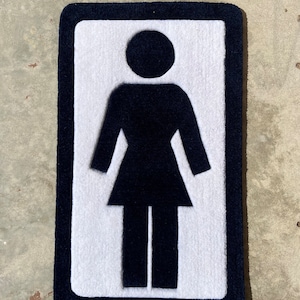 Girl Skateboard Accent Rug