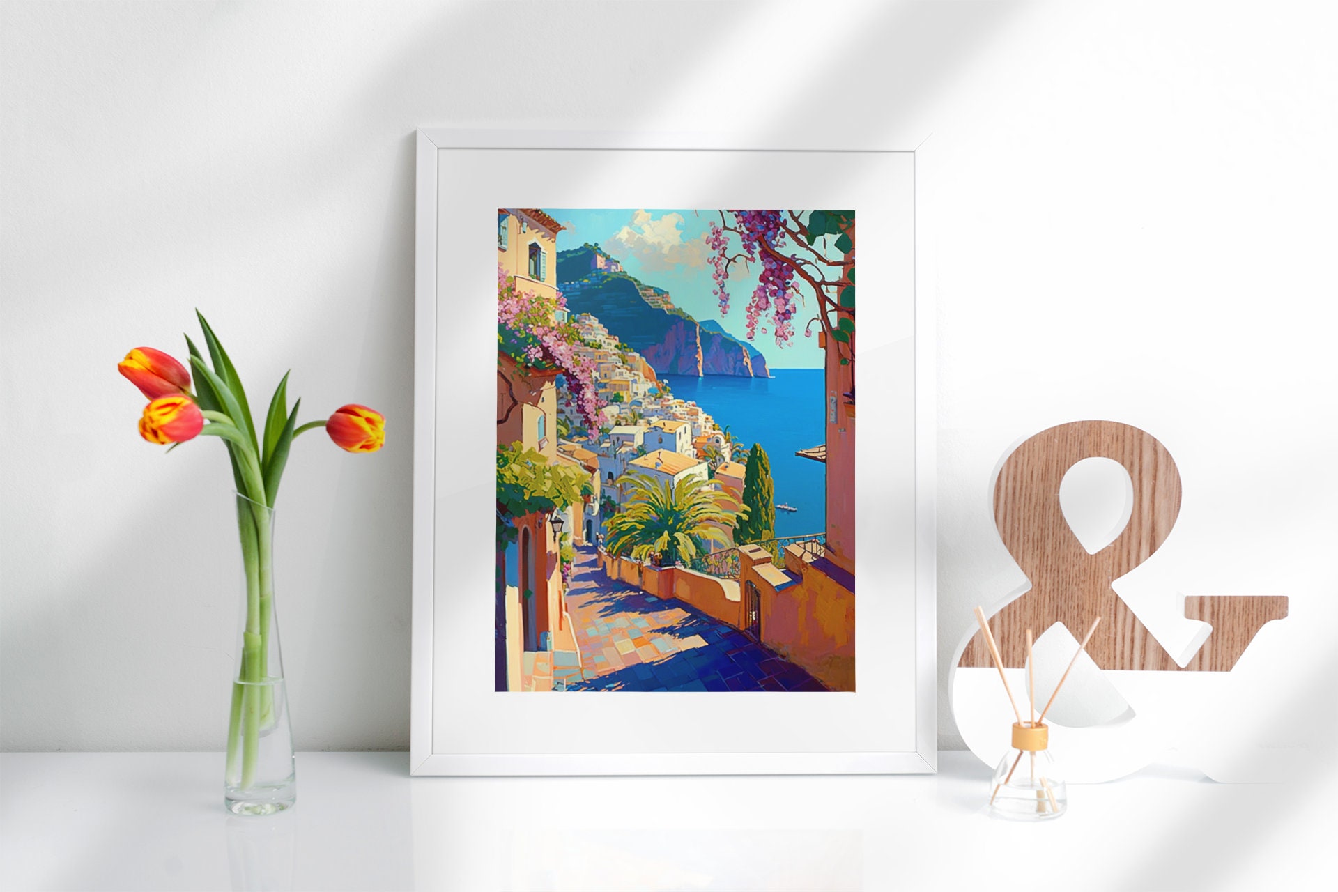 Discover Italian Coastal Positano Poster