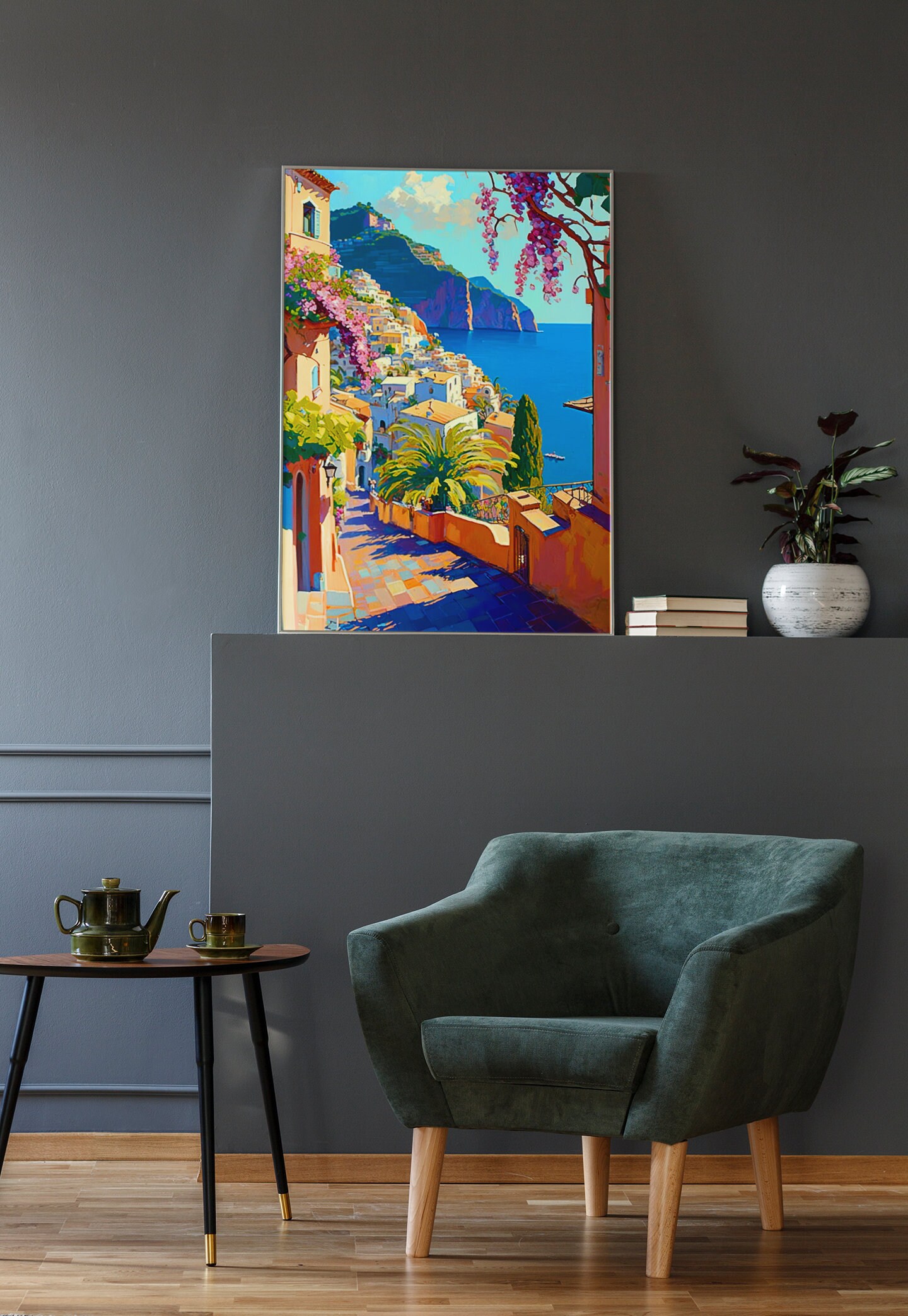 Discover Italian Coastal Positano Poster