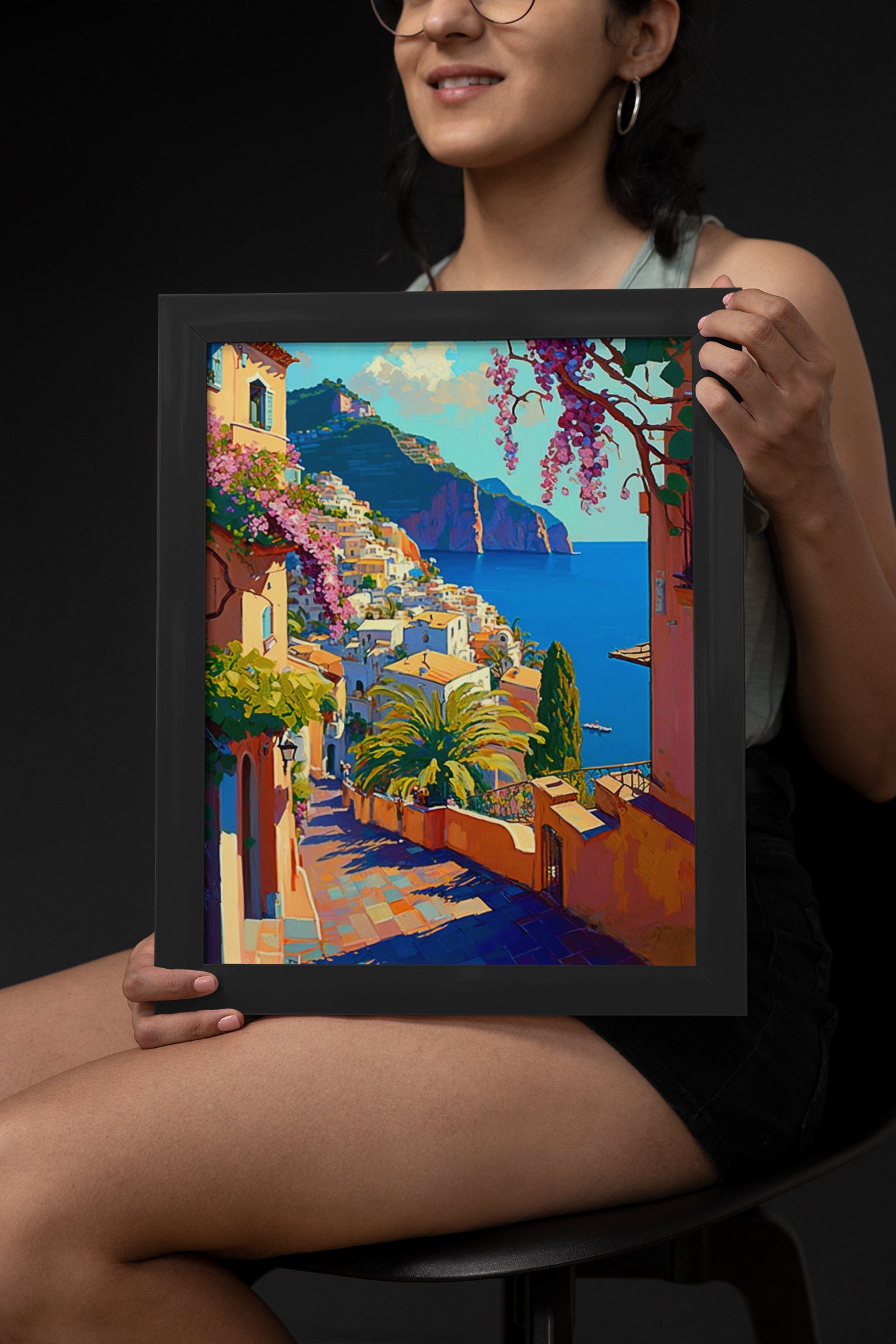 Discover Italian Coastal Positano Poster