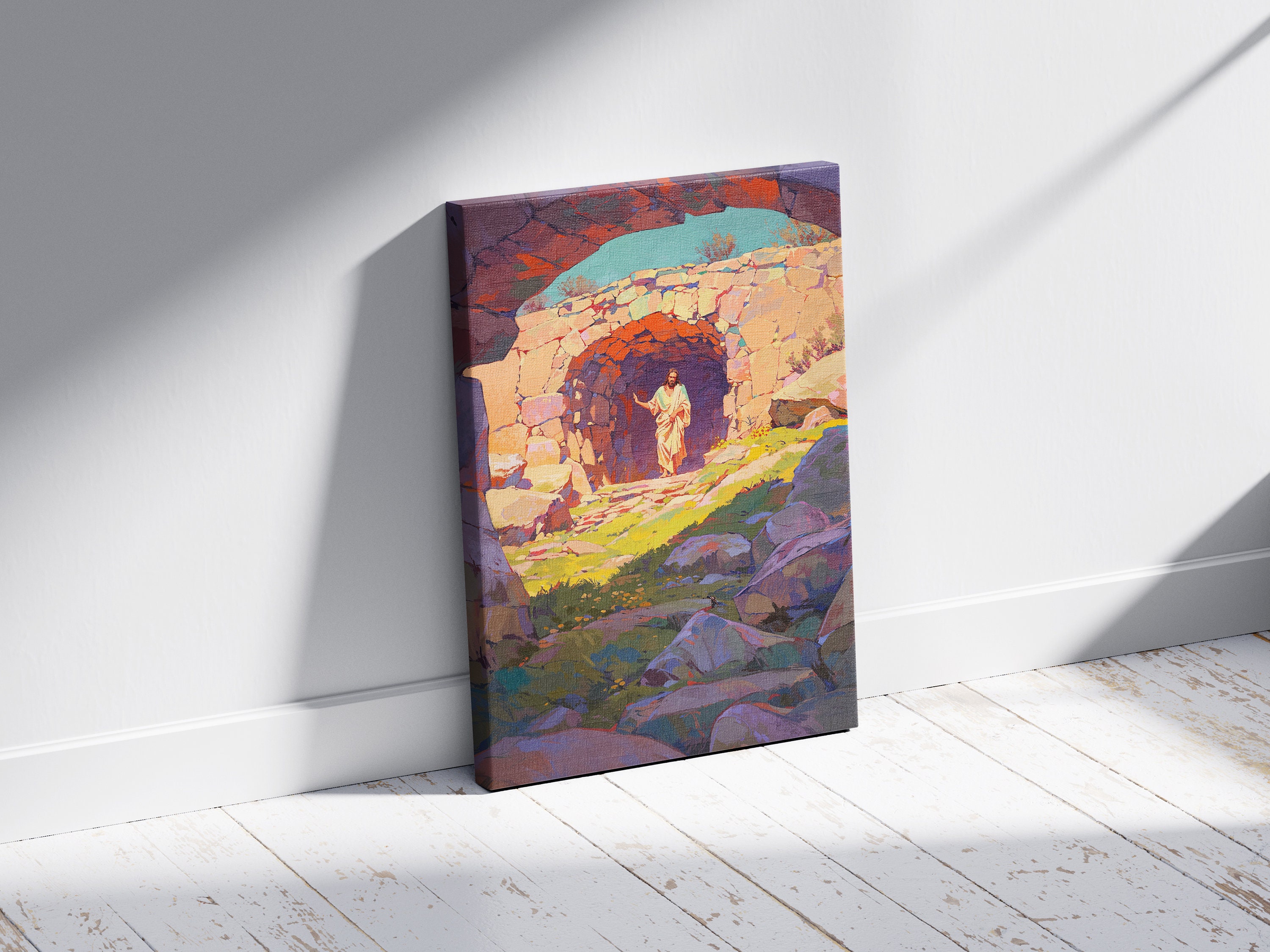 Jesus Christ Wall Art He is Risen Art Home Decor the Tomb is Empty ...