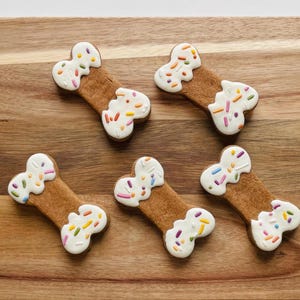 Decorated Peanut Butter Bones | Peanut Bones with Sprinkles