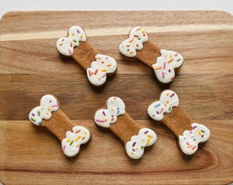 Decorated Peanut Butter Bones | Peanut Bones with Sprinkles