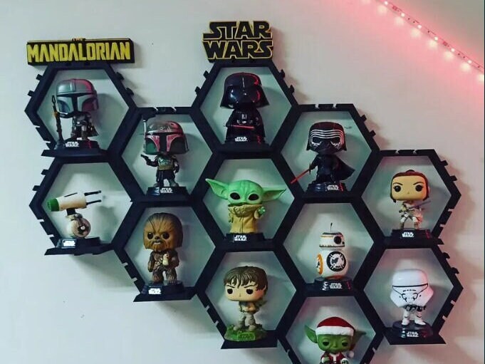 Funko Pop Locking Wall Shelf W/stage Funko Pop Shelf Funko Etsy UK