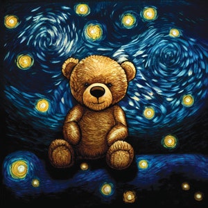 Carte de voeux ours en peluche
