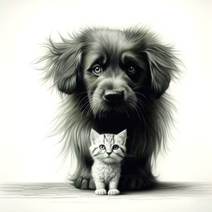 Carte Chiot et Chaton