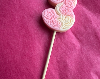 Birthday number candles (rose design ) can be customised in any colour and numbers -unscented