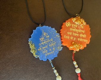 Resin Car Hanging: Handmade Ornament with Tassel