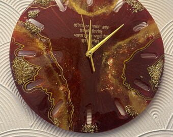 Handmade Resin Geode Wall Clock: Luxury Home Decor