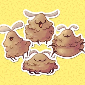 Hollow Knight Silksong Fleas Glossy Vinyl Sticker Pack | Gamer gift