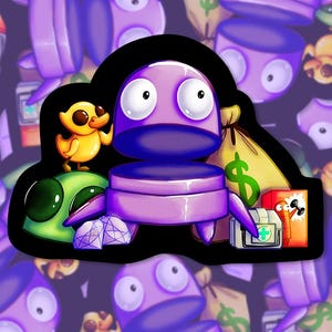 Autocollant en vinyle brillant Repo Horror Game Loot | Marchandise de jeux robotiques indépendants | Cadeau mème drôle