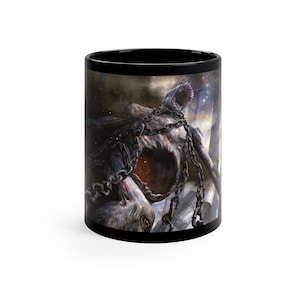 MTG inspiró a Kroxa, Titan of Death&#39;s Hunger - Taza negra de 11 oz