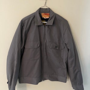 Vintage Gray Utility Jacket Work Wear Medium