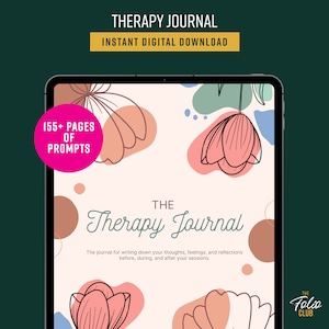Digital Therapy Journal, Journal Prompt, Journal Template, Journal Pages, Goodnotes Journal, iPad Journal, Instant Download