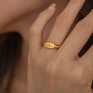 Angel Number Ring – Personalized Numerology Jewelry with Custom Lucky Number, Meaningful Everyday Gift