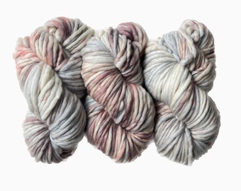 Super Bulky Hand Dyed Yarn | 225 gms 126 yards | River Rock
