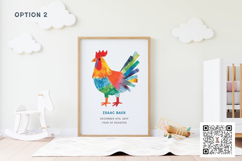 Rooster 2017, 2005, 1993, 1981CUSTOM Year of the Rooster, Personalized