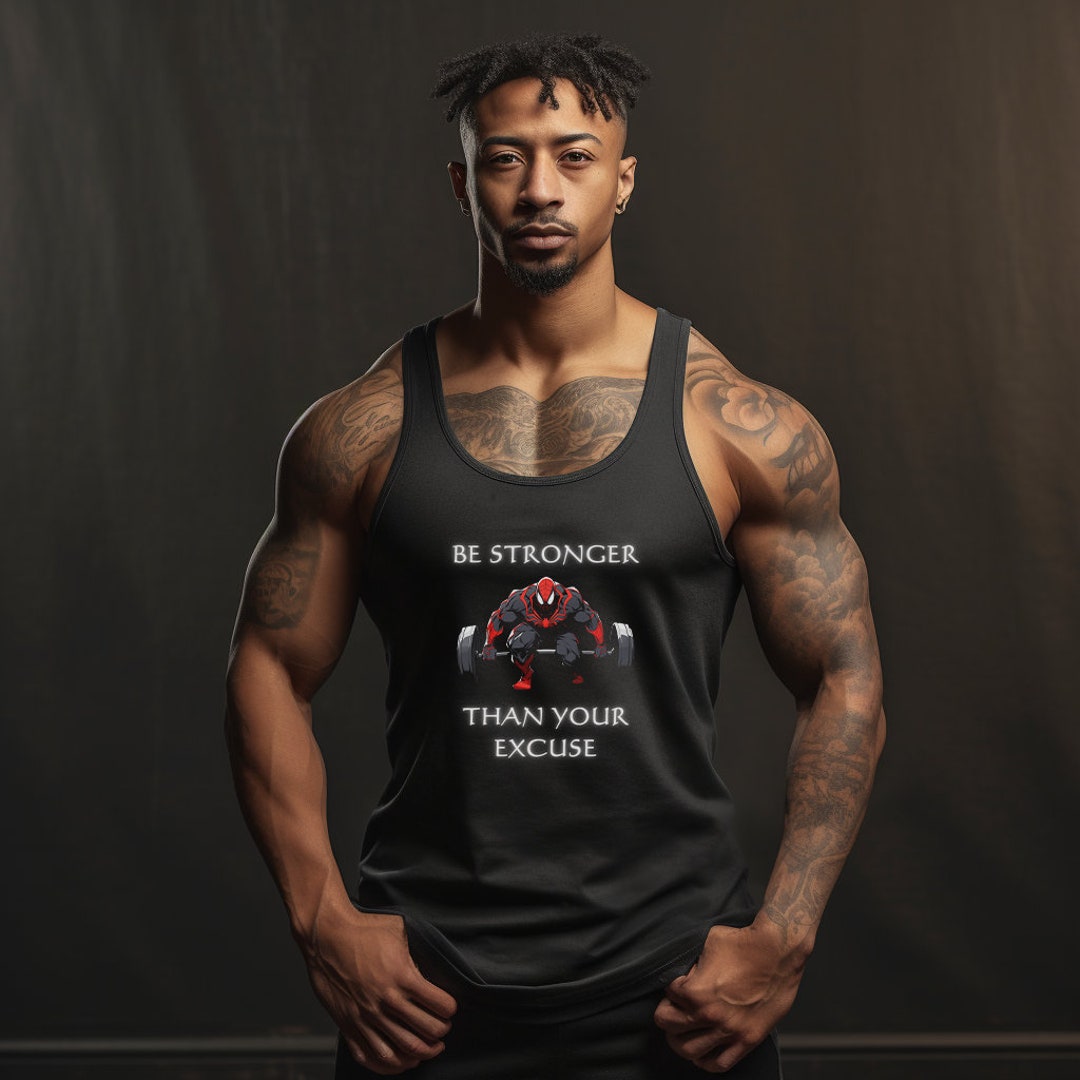 Men's Spiderman iron Time Workout Tank Top, Workout Tank Top, Marvel