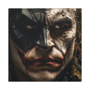 Joker Wall Art, Original, Canvas Wall Art, Pop Culture Wall Art, Unique Wall Art