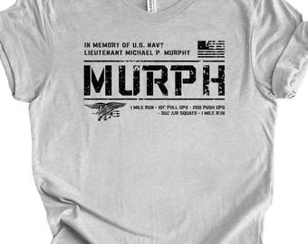 Murph Workout T-Shirt, Memorial Tribute