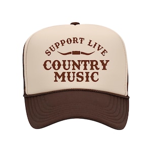 Support Live Country Music Trucker Hat, Support Live Music Country Trucker Hat