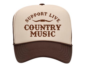 Support Live Country Music Trucker Hat
