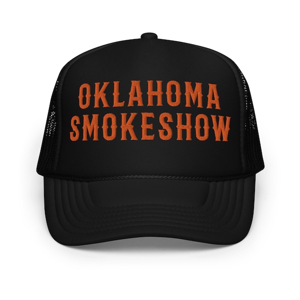Oklahoma Smokeshow Trucker Hat Black, Small Town Smokeshow Hat
