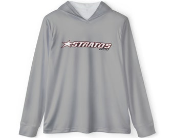 Stratos Boats Performance Fishing Shirt | UPF 50+ Sun Protection | Light Gray