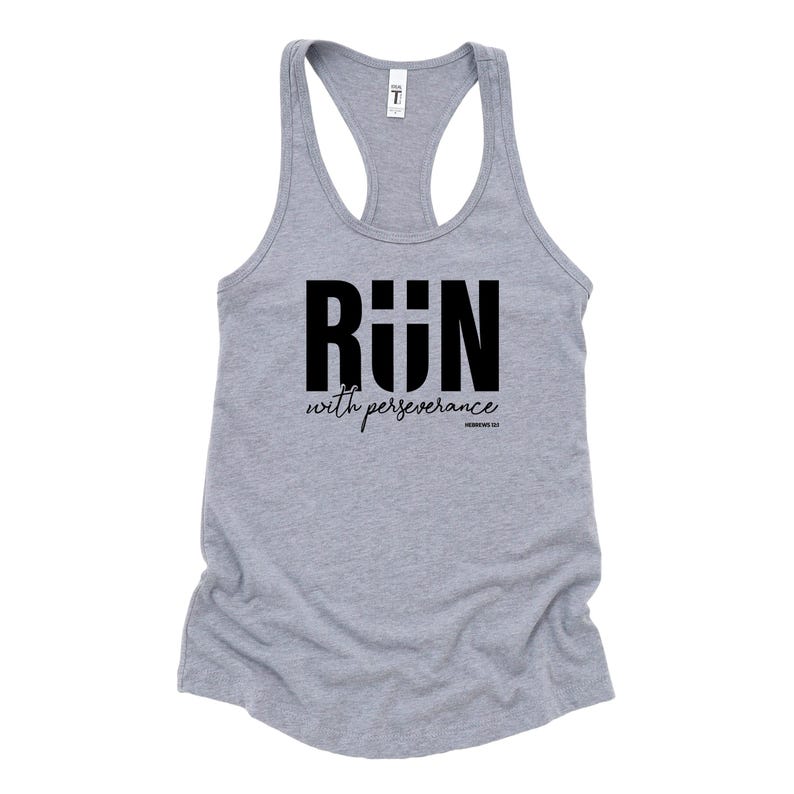 Christian Running Tank Top for Women, Christian Workout Tank Top image 1
