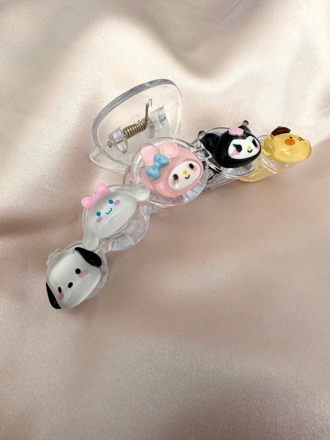 Sanrio Hair Claw Clip Kuromi My Melody Pompompurin Etsy