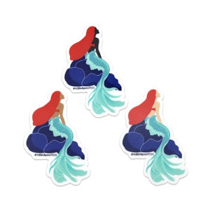 Little Mermaid: Under the Sea Vinyl Sticker Collection - Ariel dunkle, mittlere oder helle Hautfarbe