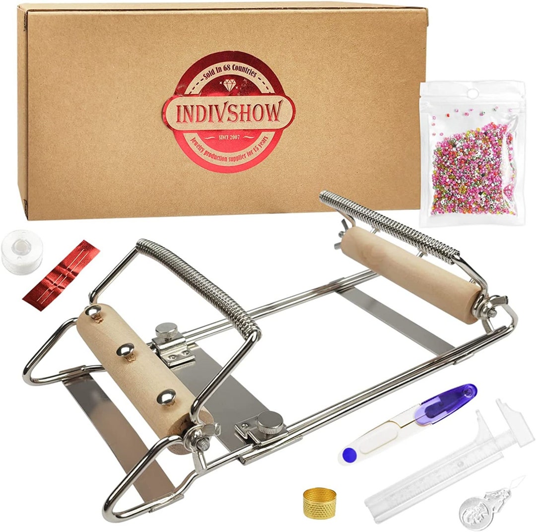 Adjustable Bead Loom Seed Bead Loom Kit Includes Thread Etsy