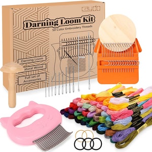 Kids Weaving Loom Kit, Sewing Kit for Children, DIY Craft Kit, Video  Tutorial 