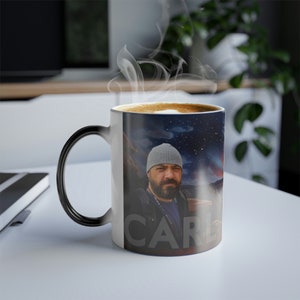 Carl Crusher COLOR Changing Coffee Cup Explore the Unknown Epic UFO over Zion Adventure Canyon Outdoors Coffee Cup Color Morphing Mug, 11oz