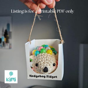 Ami Greetings Printables - Progettato per WillowAndWildCA Hedgehog Fidget - Pacchetto di scatole pronte per la stampa