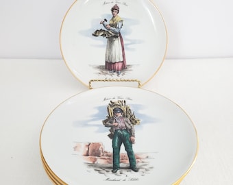 Display / Dessert Plate, "Trades of Old Paris", Made in Germany, 8”