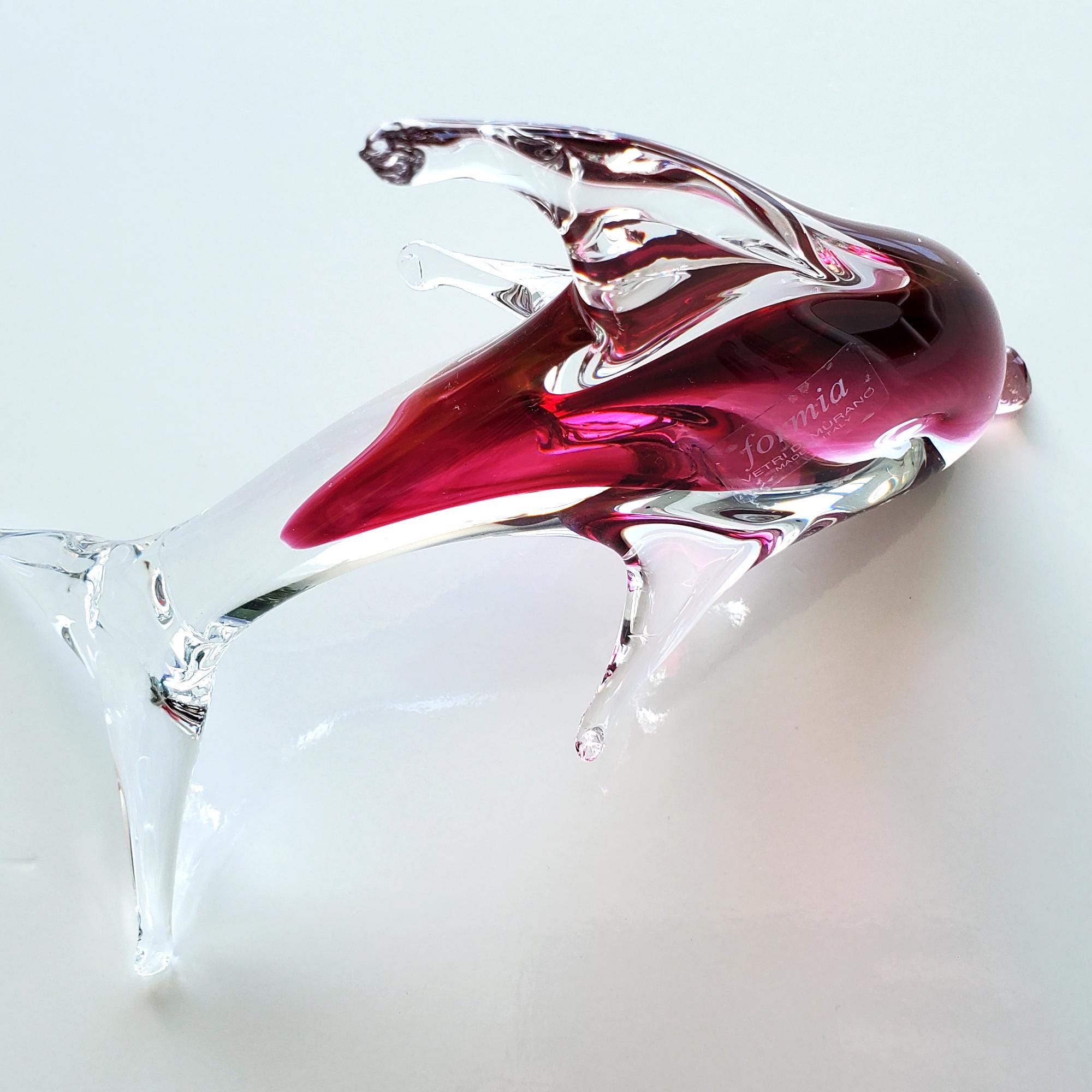 MURANO ムラノ ミルフィオリ 金彩 ドルフィン モチーフ グラス Italy glass dolphin - Etsy 日本