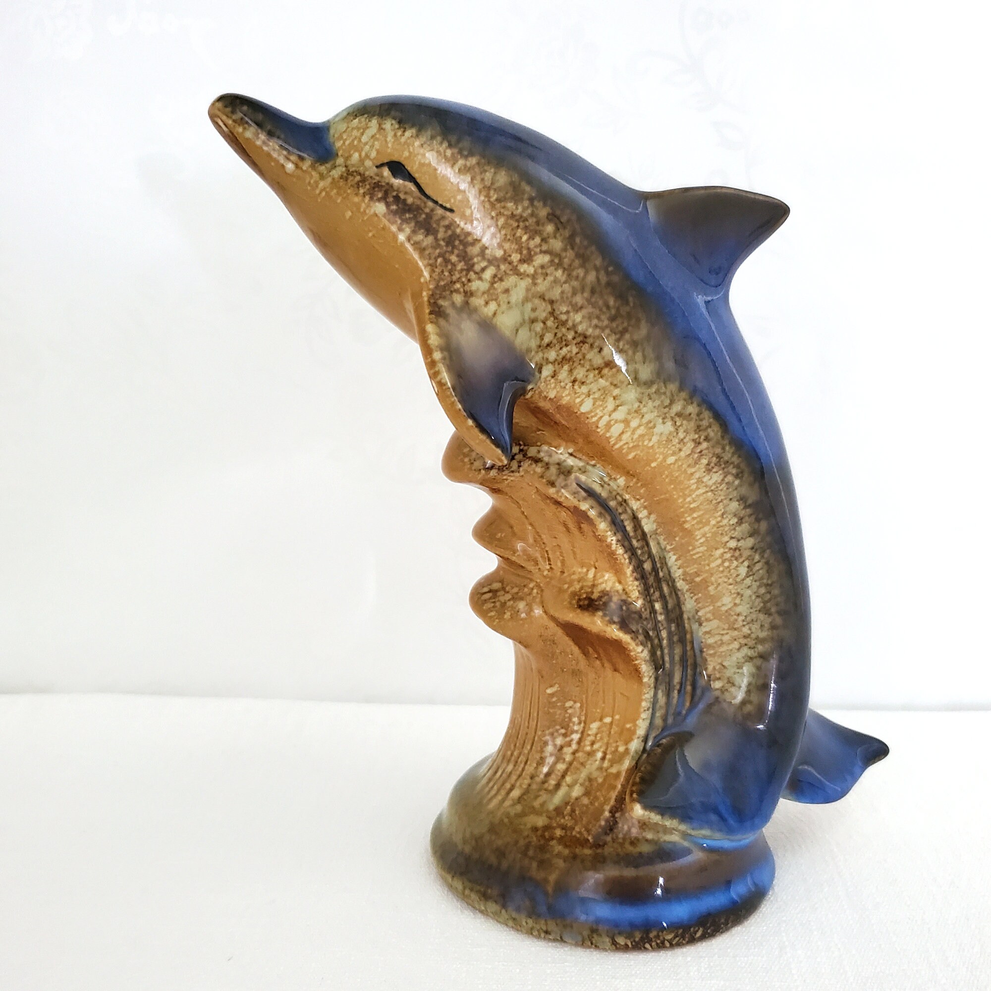 Vintage ceramic dolphin figurine - Etsy 日本