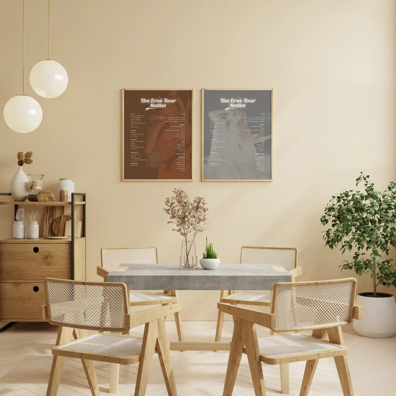 The Eras Tour Setlist Poster Bundle Folklore Evermore Taylor Etsy Canada