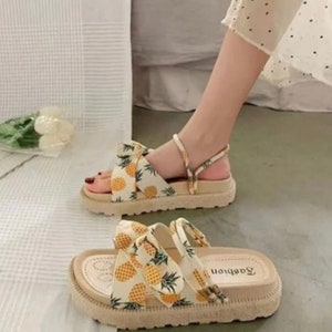 Girls pineapple sandals hotsell