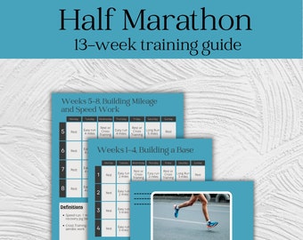 16 Week Beginner Half Marathon Training Plan, First Half Marathon ...