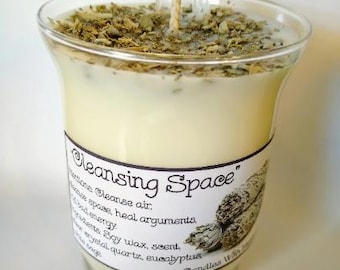 Cleansing Space – Intention Candle (Large 16oz or Tin 4oz)