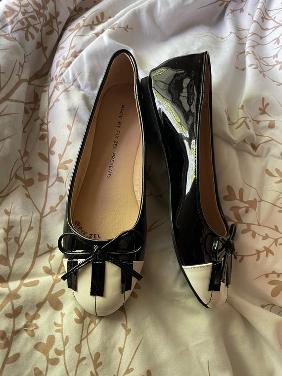 Piano Shoes | Handmade Design | Ballet Flats | Whimsical Twee | Music Note Shoes | Whimsical Goth
